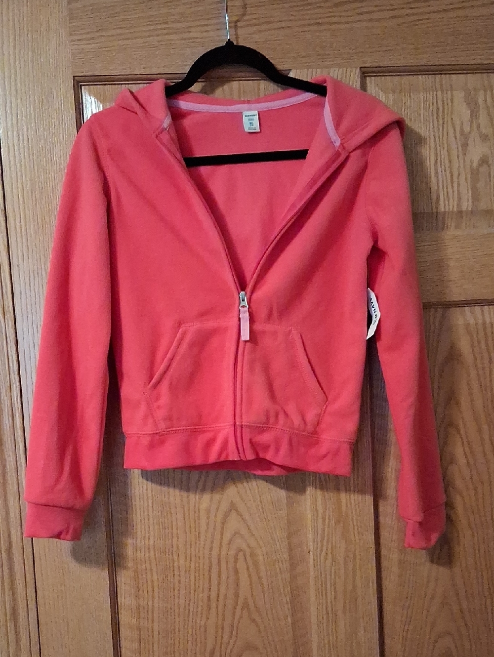 Old Navy Coral Pink Zip-Up Hoodie Jacket